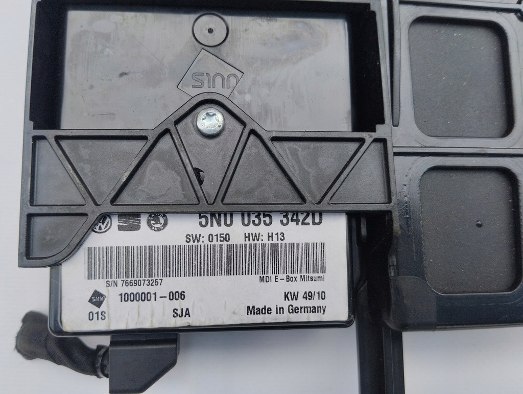 фото №5, Модуль блок керування інтерфейс usb vw golf vi passat b7 cc skoda 5n0035342d