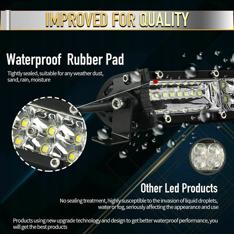 фото №5, Лампа робоча dalekosiężna - led bar - 53cm 1200w