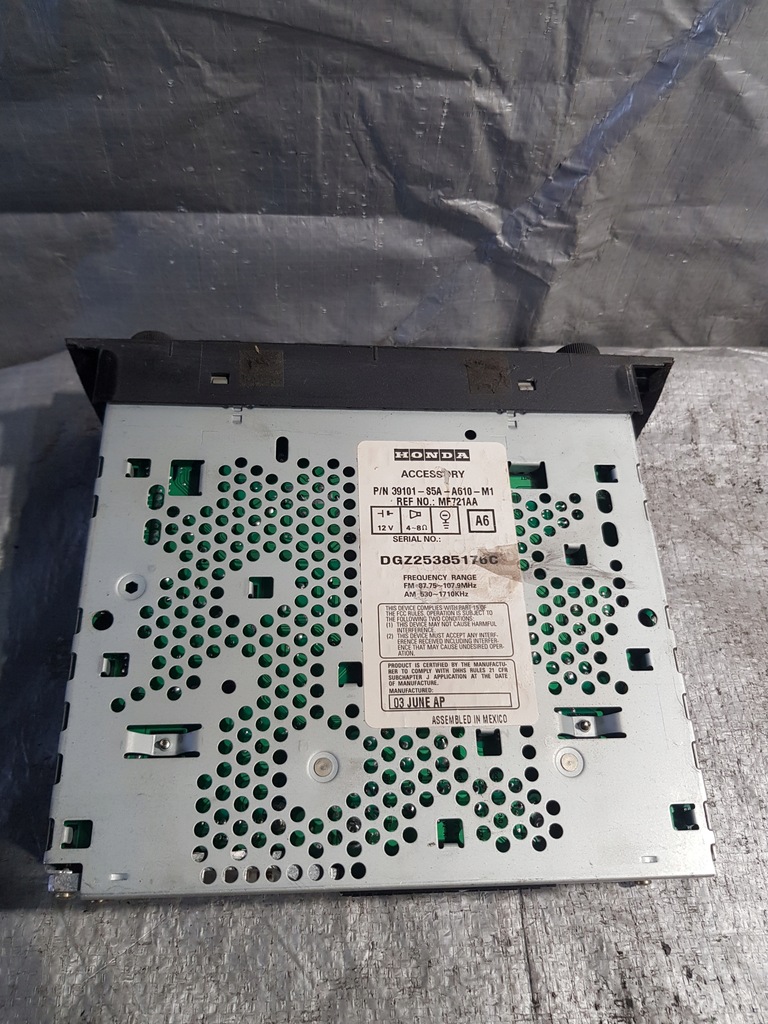 фото №6, Радио honda vii 39101s5aa610m1
