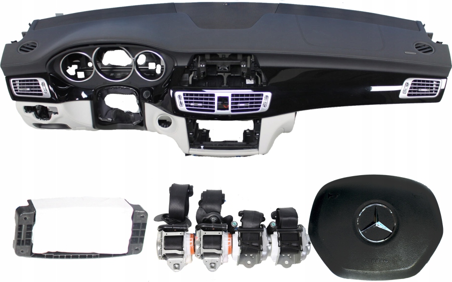 фото №1, Приборная панель консоль подушка безопасности ремни mercedes cls c218