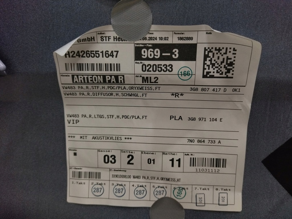 фото №15, 3g8807421a бампер задня колір l0k1 pod 6pdc hands free vw arteon 2021+ lift