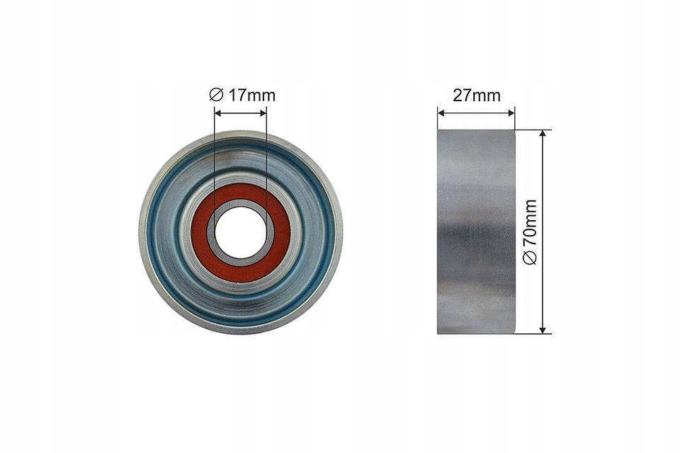 фото №1, Ролик ремень многоручейковый honda civic 1.4, fit 1.2-1.4 08-