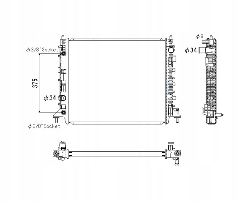 фото №1, Радиатор chevrolet camaro, 16 - 19 23455464