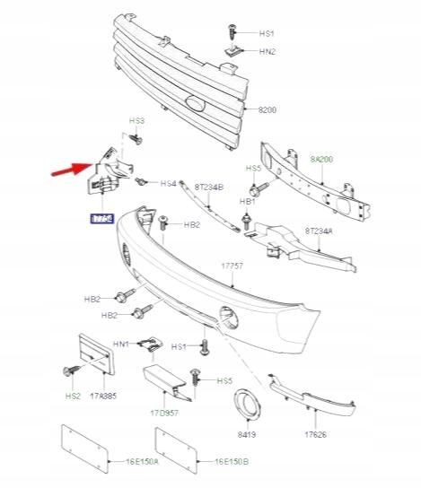 фото №6, Лівий кронштейн передній бампера land rover range rover l322 оригінальний