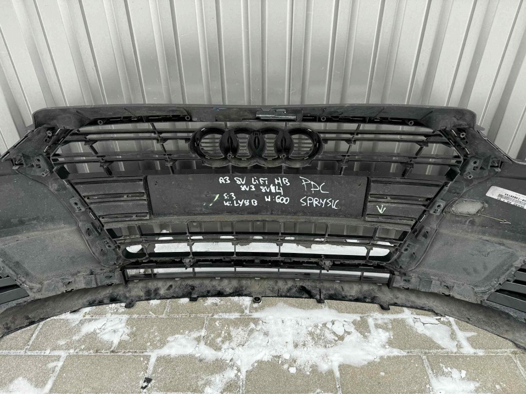 Audi a3 8v 8v3 8v4 рестайлинг  hb бампер перед передний pdc sprysk. 16-20 ly9b Цена