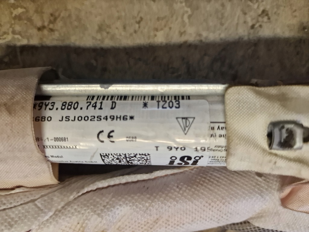 фото №5, Шторка безопасности подушка безопасности porsche cayenne coupe 9y ucięte крепления