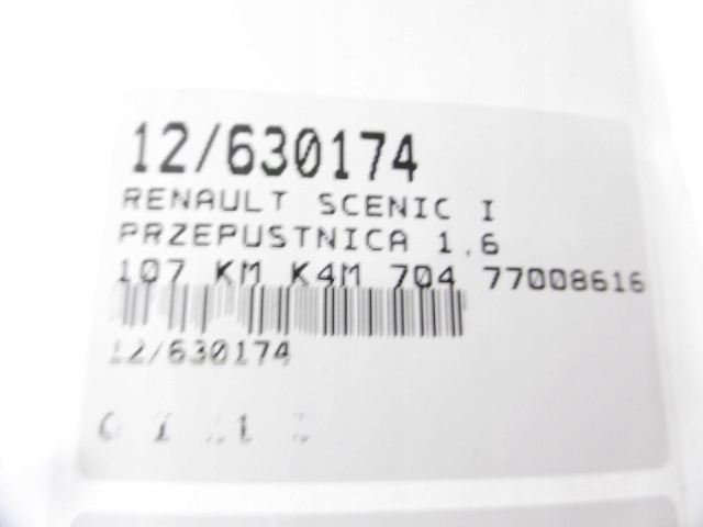 фото №8, Renault scenic i дросельна заслінка 1.6b 7700861679 7700872188