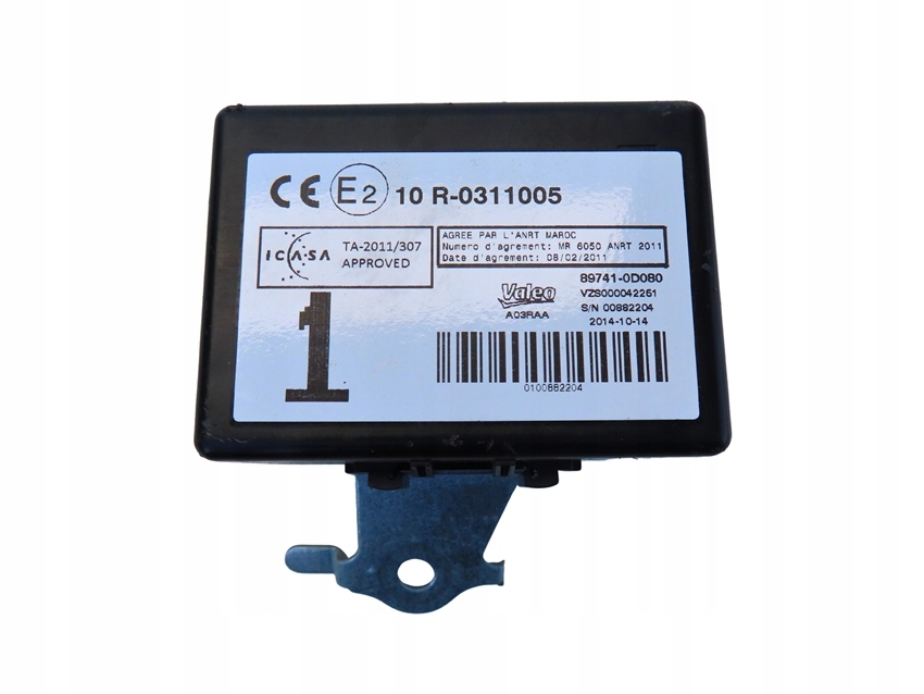 фото №1, Модуль блок управления дверь 89741-0d080 toyota yaris iii 13r