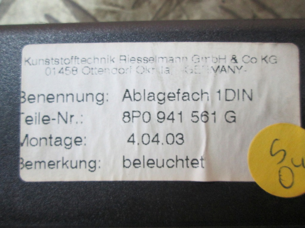 фото №4, Бардачок wizytownik ящик audi a3 8p 8p0941561g