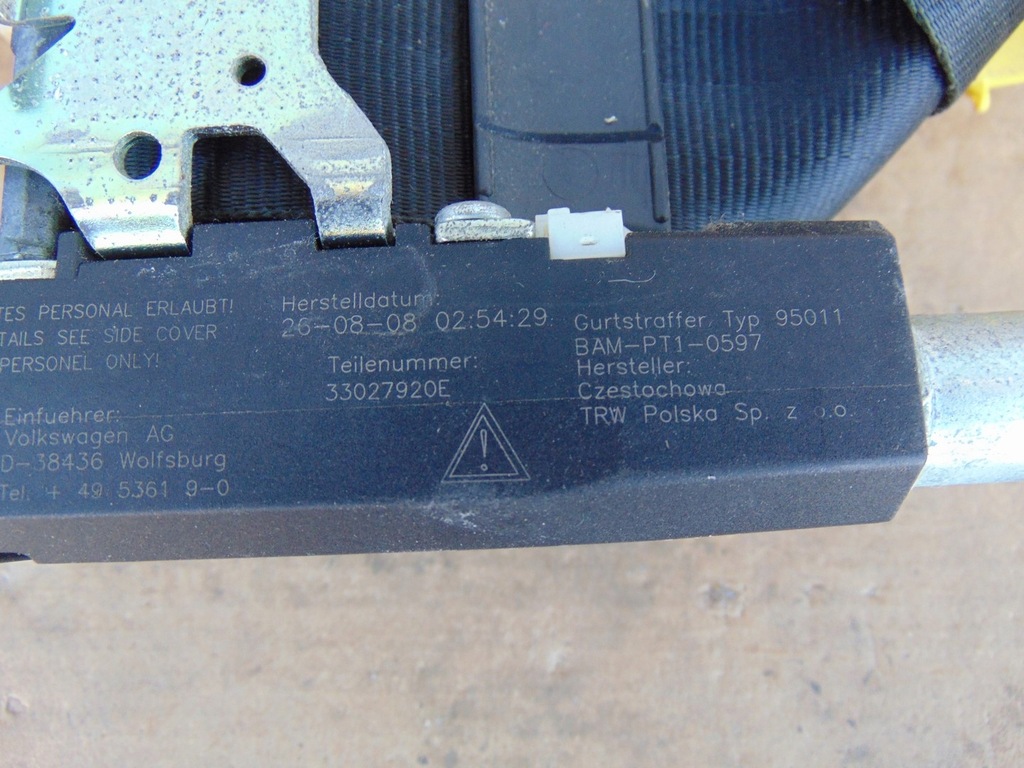 фото №11, Pas натяжитель правый перед vw transporter t5