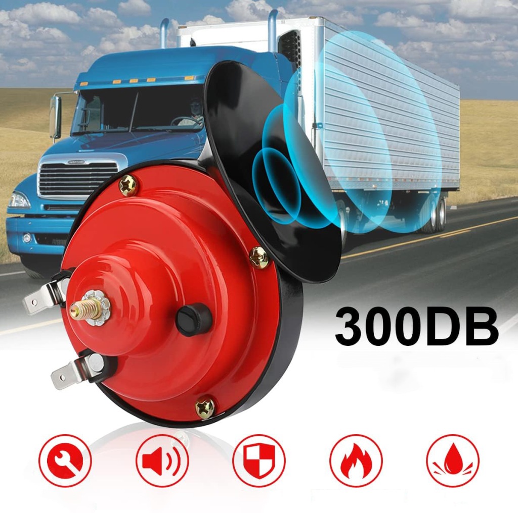 фото №2, 2x гучний клаксон pociągu, електричний róg ślimaka