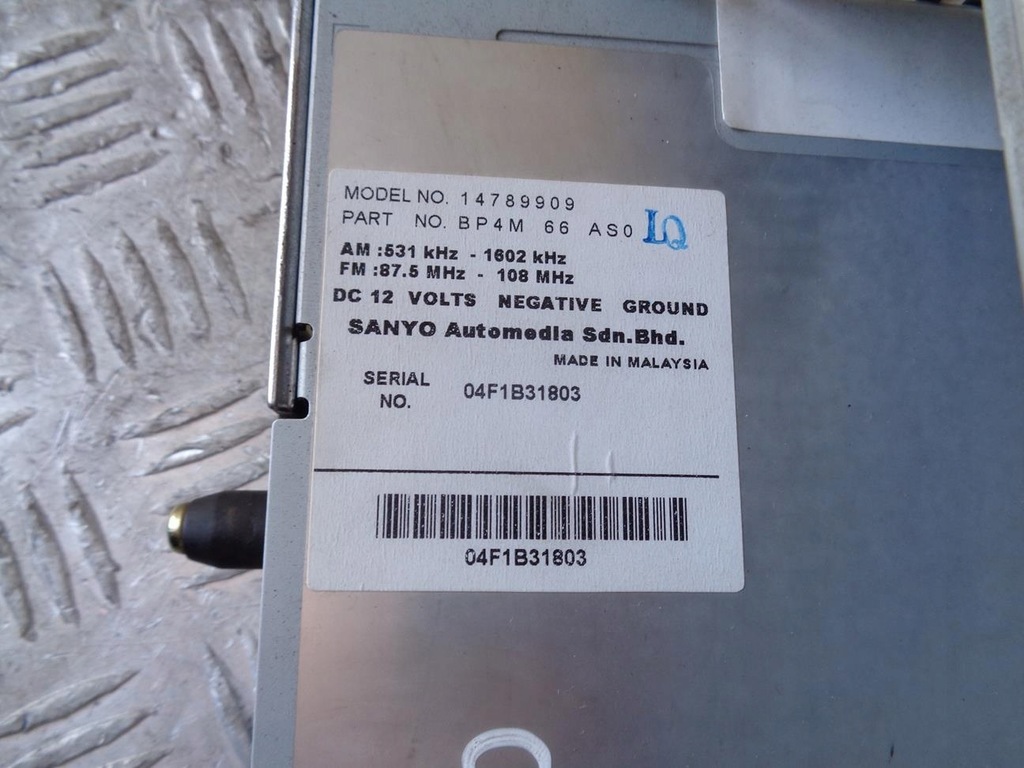 фото №8, Радіопрогравач радіо cd дисплей mazda 3 i bk 03-09 bp4m66950a