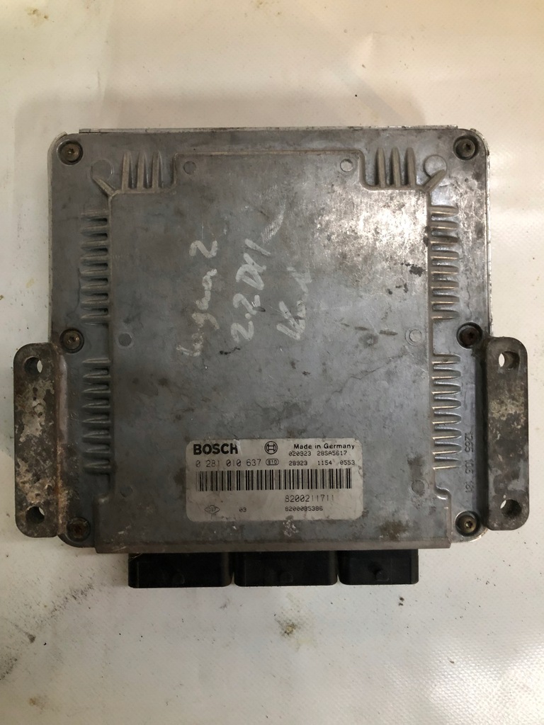 фото №1, Бортовой компьютер блок управления двигателя renault laguna ii 2.2 dci vel satis 0281010637