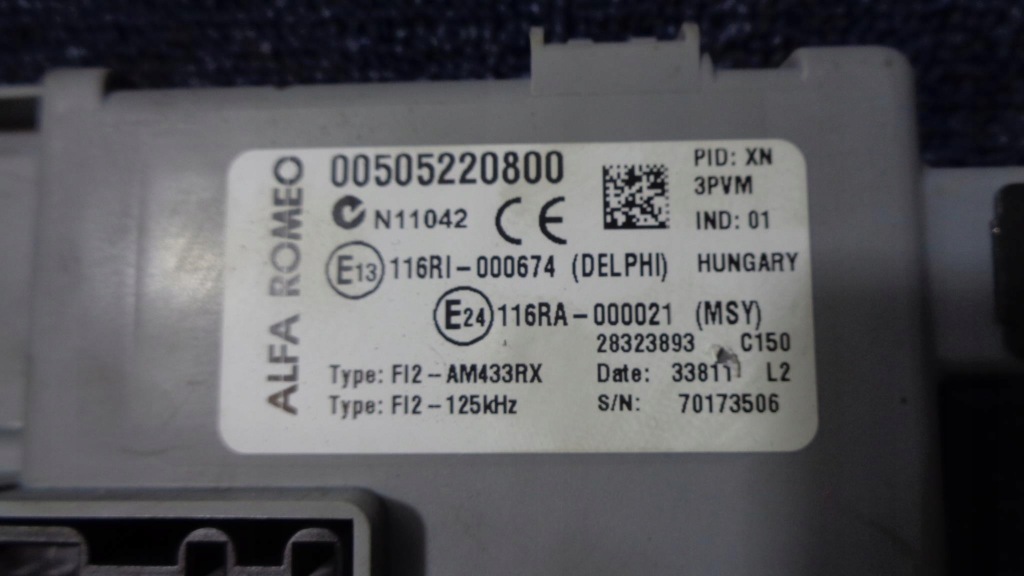 Бортовой компьютер замок зажигания bsi alfa romeo mito 1.4 16v m-air с Разборки