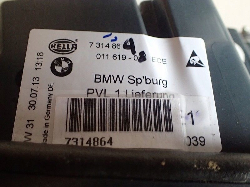 Bmw x6 f16 фара задняя правый  led w крышке  7314864 Недорого