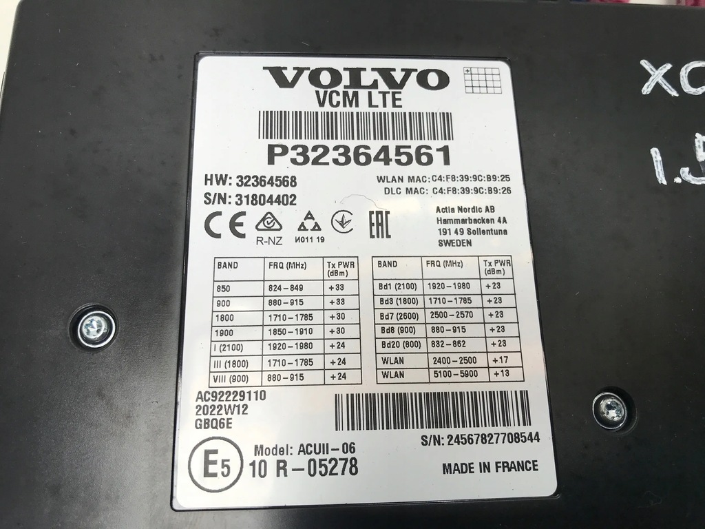 фото №4, Volvo xc40 блок управления модуль управление unit 32364561