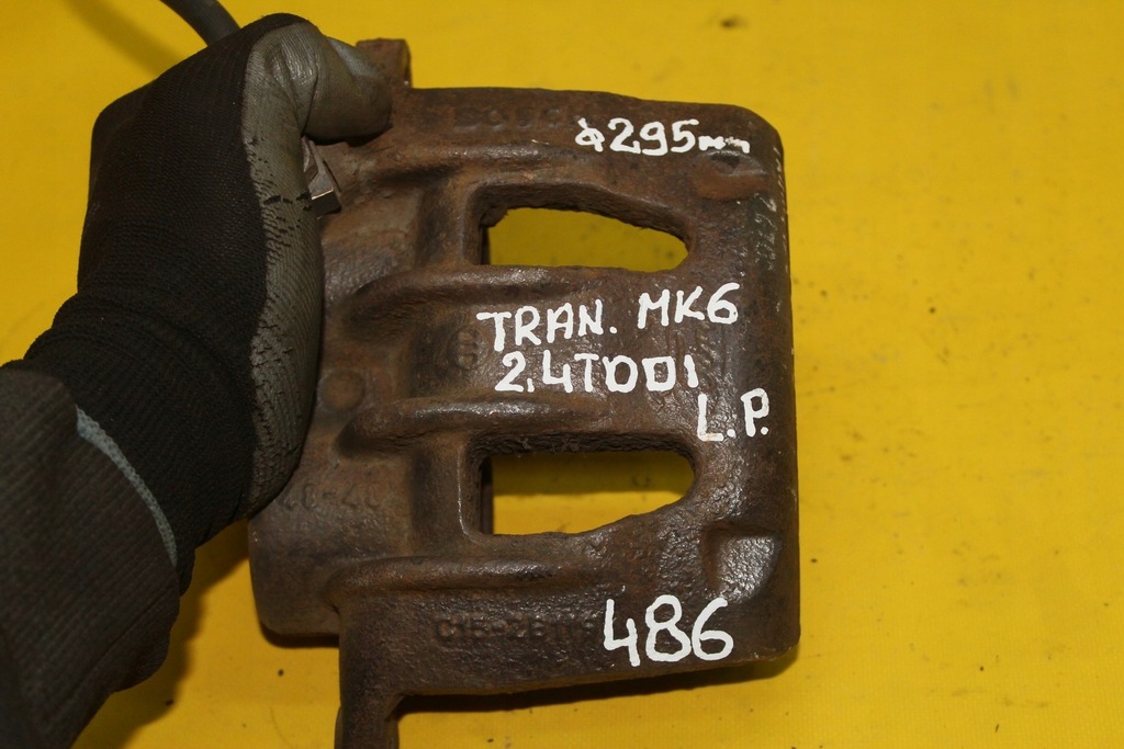 фото №7, Супорт гальмівний лівий перед transit mk6 295mm