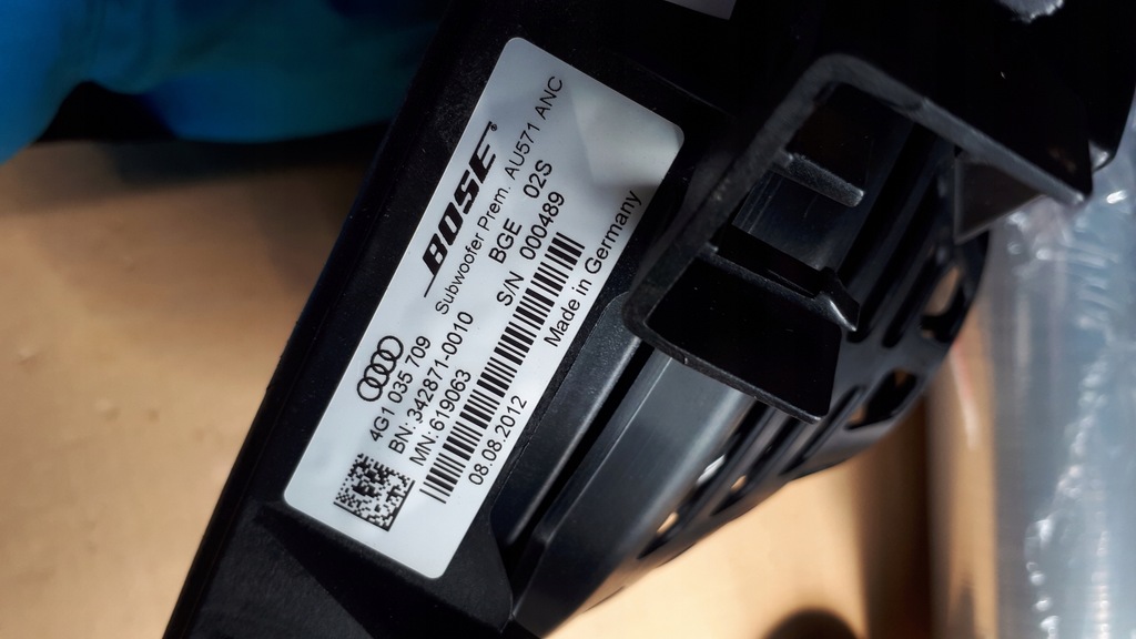 фото №7, S6 c7 4g a6 динамик сабвуфер bose 4g1035709 sedan