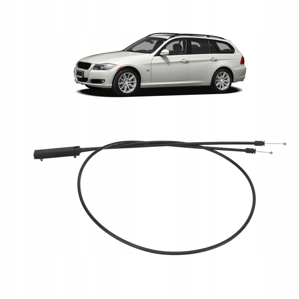 фото №10, Кабель отпускающий капот двигателя 51237184432 замок защёлочный капот 3a