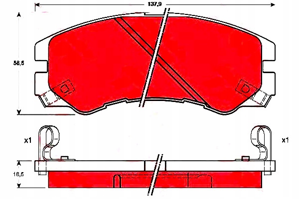 фото №1, Trw гальмівні колодки ham. opel перед frontera