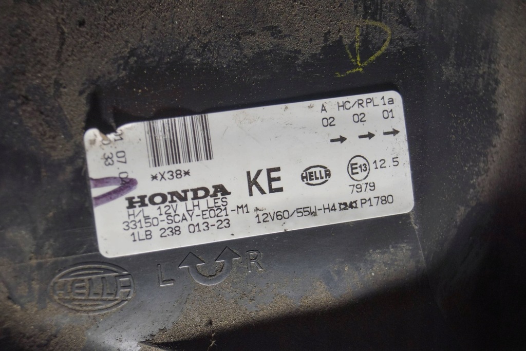 фото №16, Honda cr-v lift лампа лівий перед s1963 uk