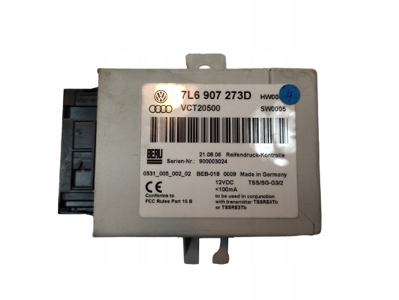 фото №1, 7l6907273d модуль блок керування тиску шин touareg