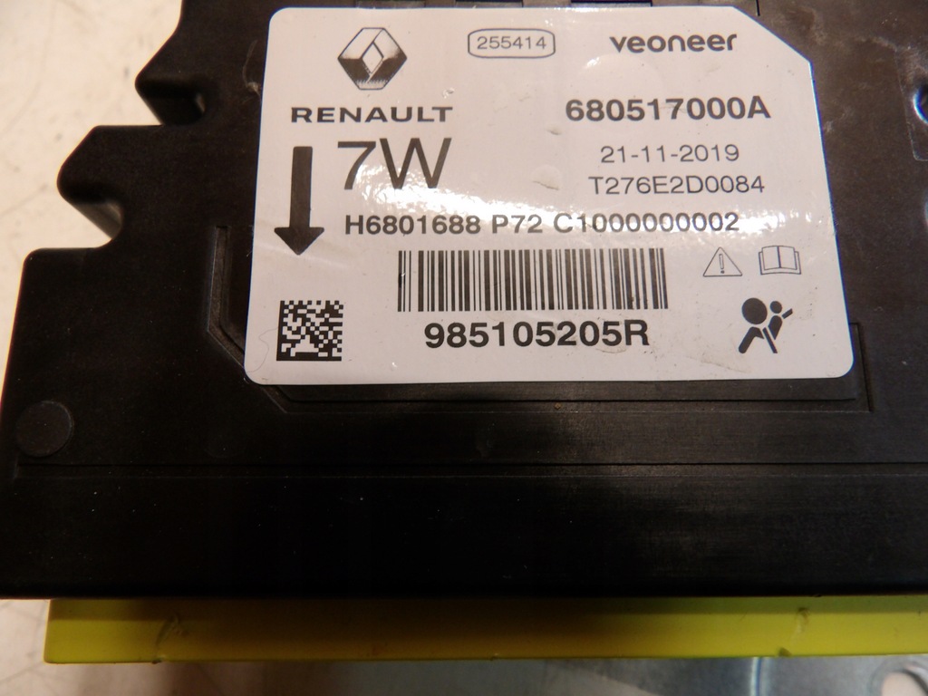 фото №3, Датчик подушка безопасности renault megane iv 4 lift 985105205r
