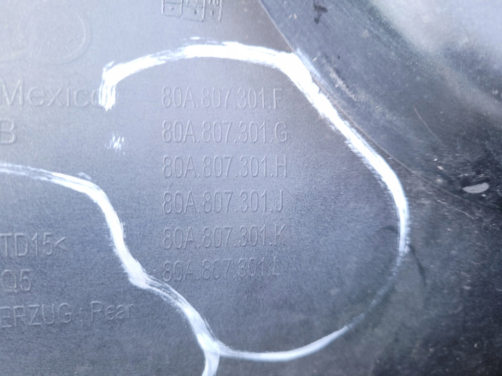 фото №13, Audi q5 ii sq5 | бампер задняя задний s-line 80a807511c | 0247