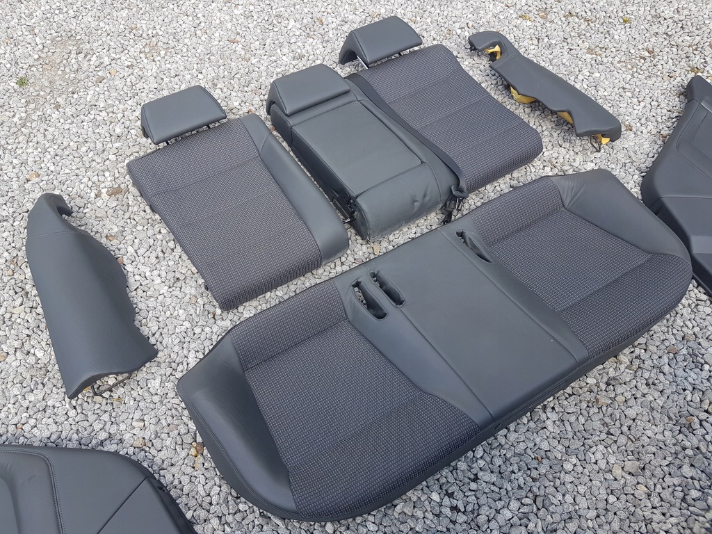 фото №11, Сиденья + обшивки полукожа чёрные / opel vectra c gts hb хэтчбек / комплект