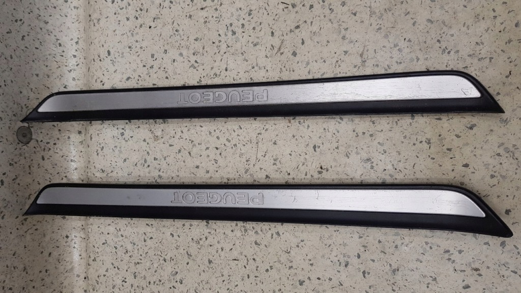 фото №1, Накладка молдинг порог перед пара peugeot 607