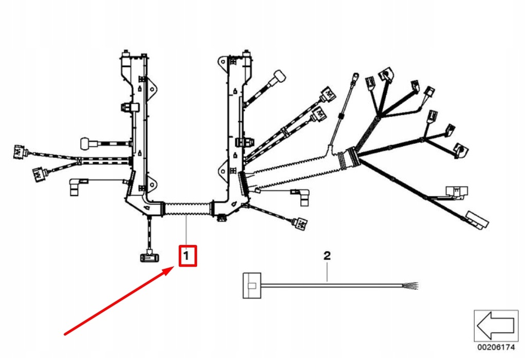фото №7, Bmw 6 e63 двигун кабель harness 7572911 12517572911