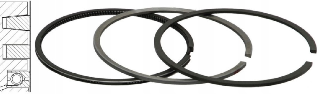 Goetze 83 std 2-2 набор колец поршня mercedes c t-model s203 c в Украине