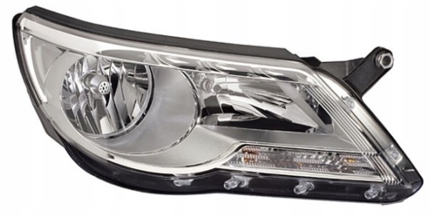 фото №1, Фара лампа правый vw tiguan 5n 07-11 hella