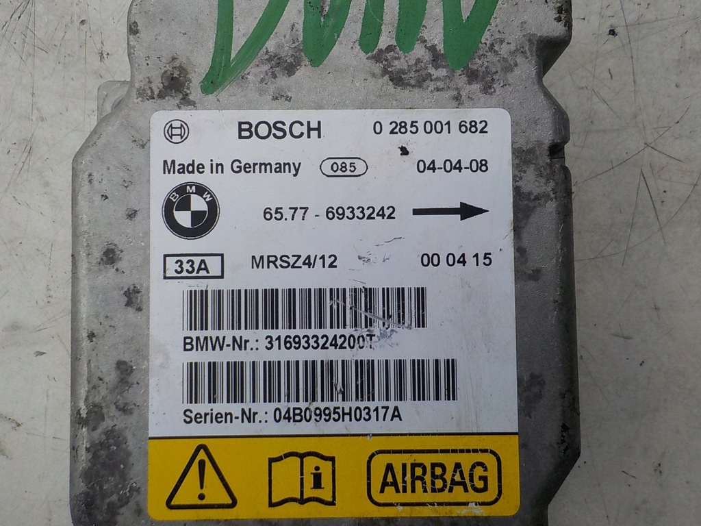 фото №3, Mini r50 r52 r53 датчик подушка безпеки 6933242