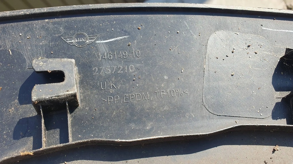 фото №6, Mini one - cooper r56 r57 молдинг накладка крыло правый передний перед