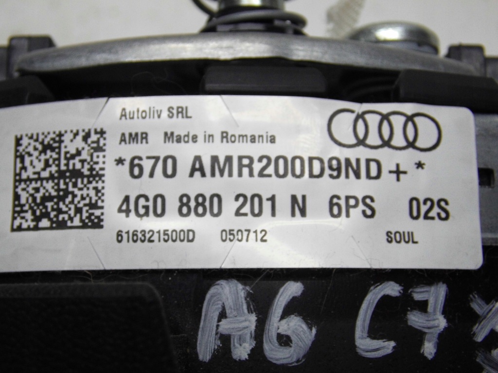 фото №9, Подушка повітряна подушка безпеки водія 4g0880201n audi a6 c7 2012r. оригінал