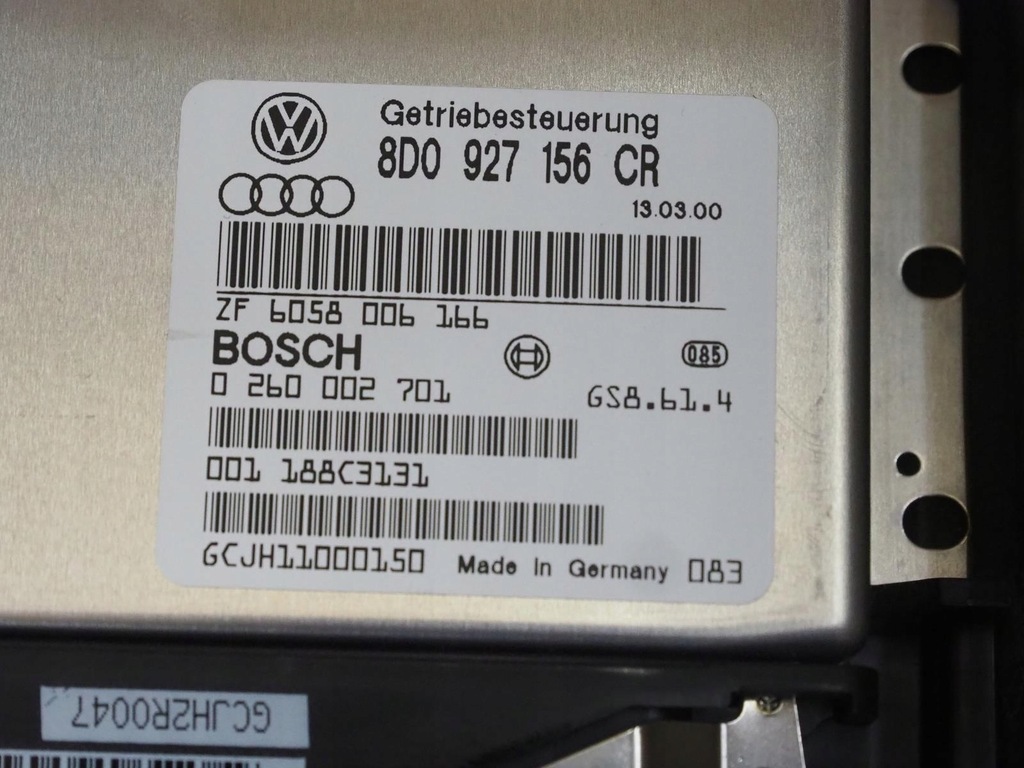 фото №9, Бортовой компьютер коробки передач audi a4 b5 8d0927156cr