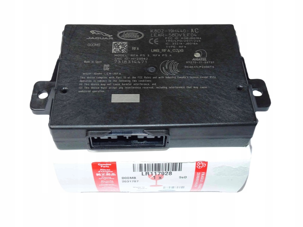 фото №1, Новый оригинальный модуль сигнализация keyless запуск range rover discovery lr117928