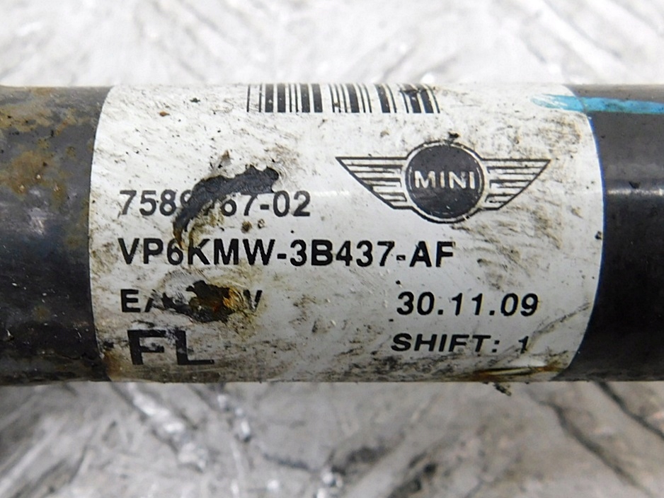 Приводной вал левая 7589767 - mini cooper r55 r56 r57 r58 r59 1.4 1.6 vti Оригинал