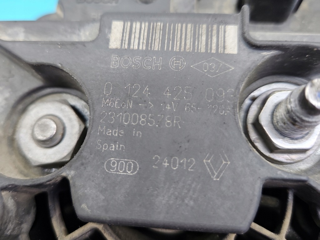 фото №6, Test генератор renault twingo ii 0124425093 1.5 dci