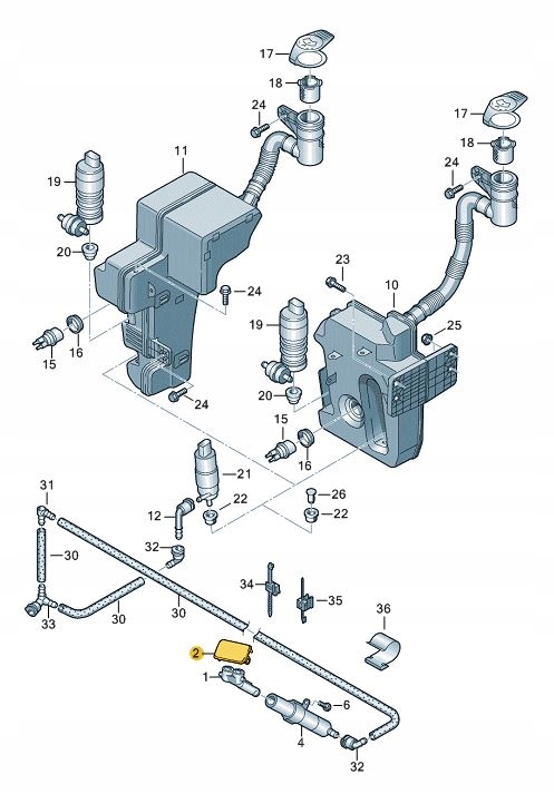 фото №2, Заглушка распылителя vw jetta правая