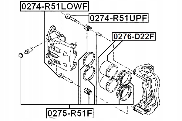 фото №3, Набір ремонтний супорт гальмівний передній nissan pathfinder r51m