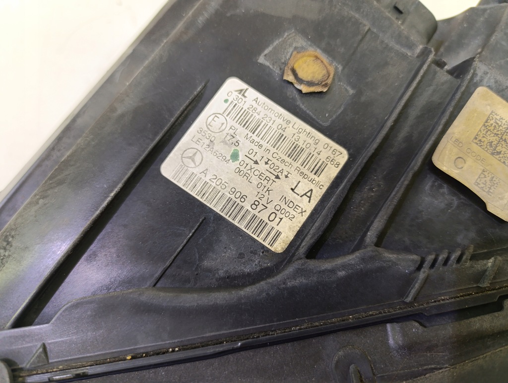 фото №8, Mercedes w205 ліва передня лампа комплектна a2059068701 europa