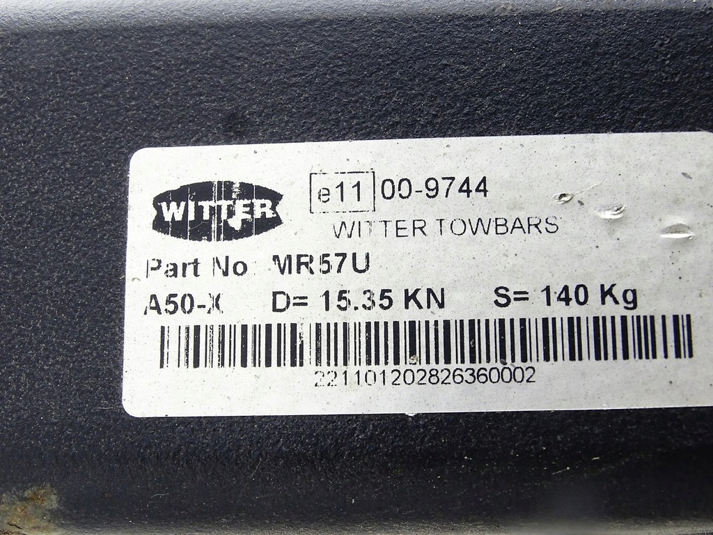 фото №11, Hak буксирувальний балка задня задня кулька mercedes ml w164 mr57u witter towbars