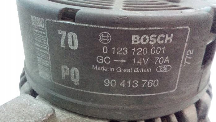 Генератор opel vectra b 1,6 b 0123120001 Доставка