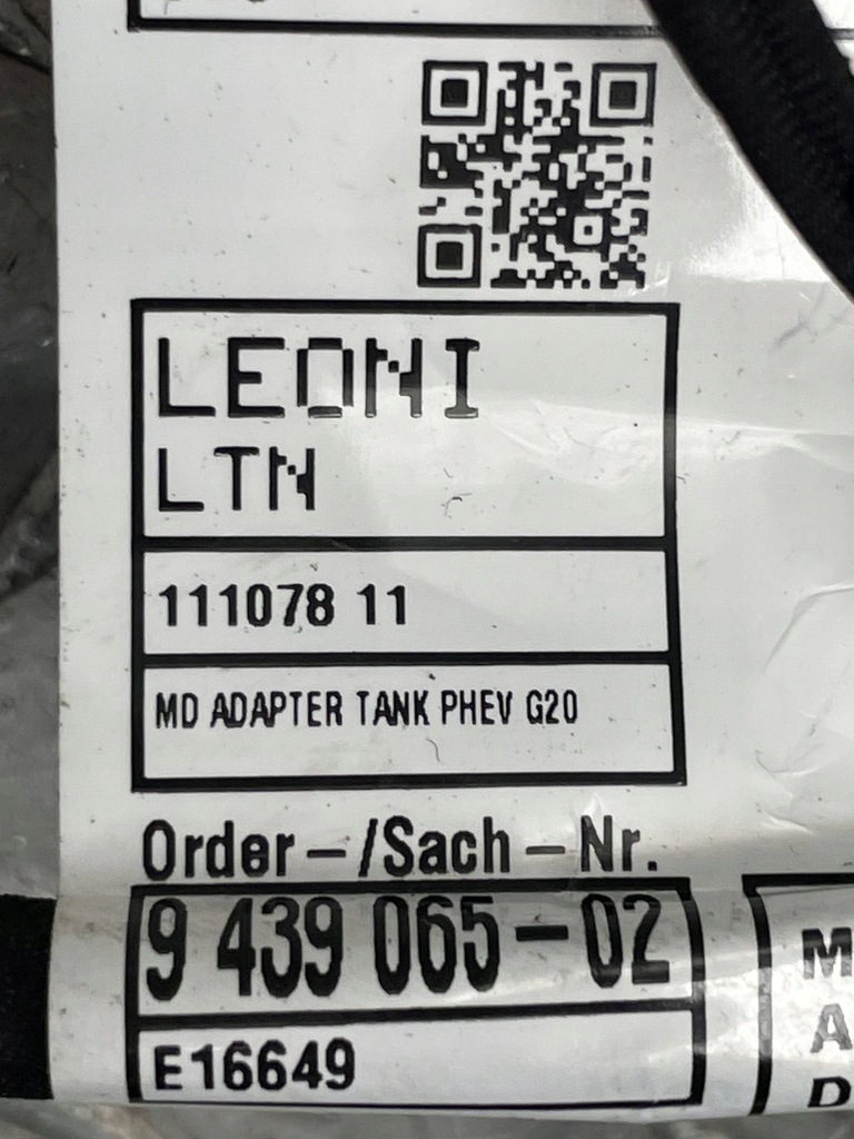 фото №8, Bmw оригинальный номер 9439065 3' g20 шланг кабель адаптер