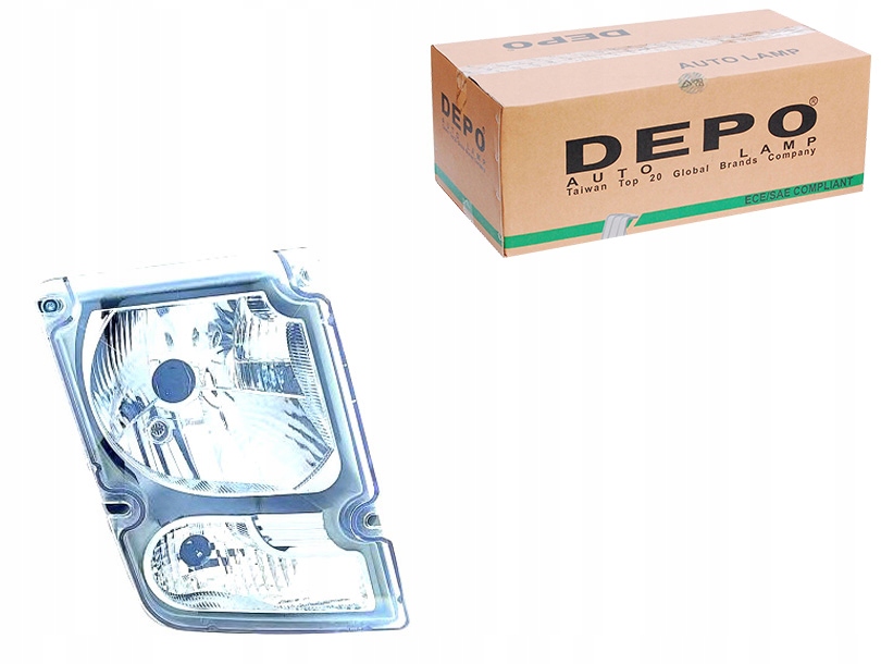 фото №1, Depo фара p volvo fe / fl 06- h4 правий, білий
