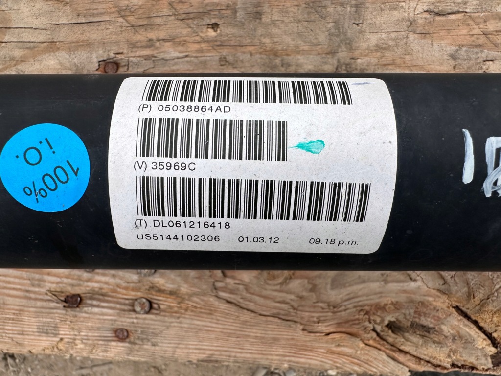 фото №7, Wał привідний dodge charger 6.4 v8 2011 - 2014