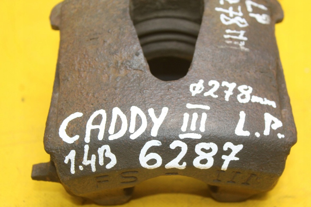 фото №10, Супорт гальмівний лівий перед pod гальмівні диски 278 mm vw caddy iii