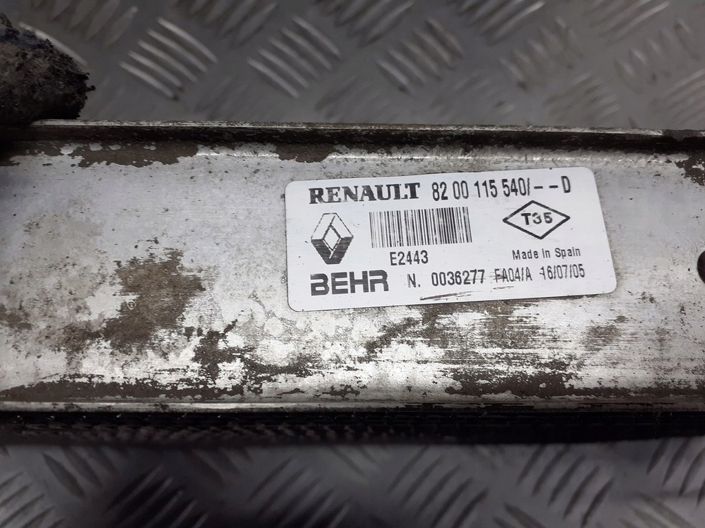 фото №3, Интеркулер renault scenic ii 1.9 dci 8200115540d